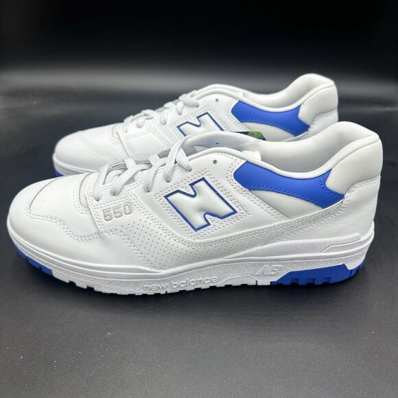 New Balance Mens 550 Shoes White Cobalt Summer Fog BB550WC Men's Size 11 - Picture 5 of 8